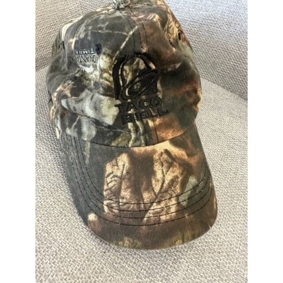 RARE Taco Bell Economic War of 2009 2010 Bill Jordan Timber Advantage Camo Hat